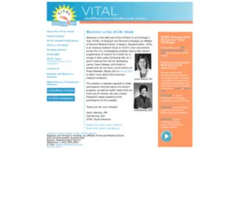 Vitalstudy.org(About the Vital Study) Screenshot