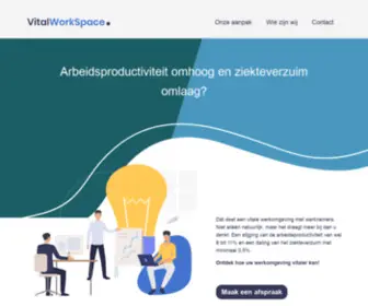 Vitalworkspace.nl(Expert voor Binnenklimaat kantoor optimaliseren) Screenshot