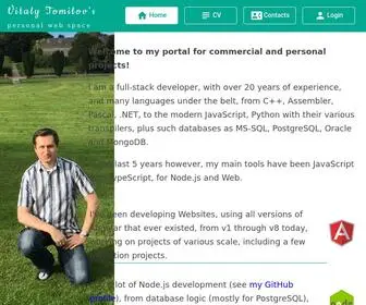 Vitalytomilov.com(Vitaly Tomilov) Screenshot