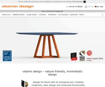 Vitamin-Design.com(Nature-friendly, minimalistic design) Screenshot