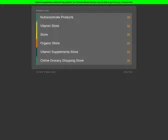 Vitamin-Supplements-Store.net(Vitamin Supplements Store) Screenshot