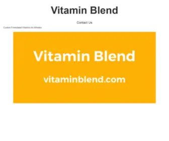 Vitaminblend.com(Vitamin Blend) Screenshot