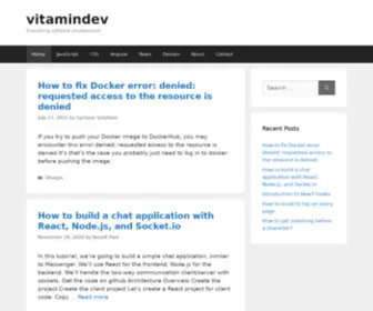Vitamindev.com(Everything software development) Screenshot