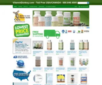 Vitamindonkey.com(Toll Free USA/CANADA) Screenshot