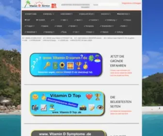 Vitamindservice.com(Willkommen auf Vitamin D Service) Screenshot