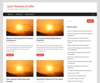 Vitamindtruth.com(Just Vitamin D Info) Screenshot