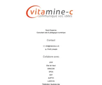 Vitamine-C.ch(Agence Web Lausanne) Screenshot