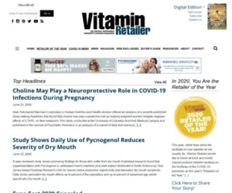 Vitaminretailer.com(Vitamin Retailer Magazine) Screenshot