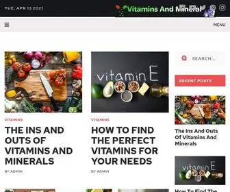 Vitaminsandmineral.com(Vitamins and mineral) Screenshot