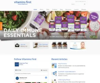 Vitaminsfirst.ca(Calgary's most knowledgeable vitamin supplement store) Screenshot