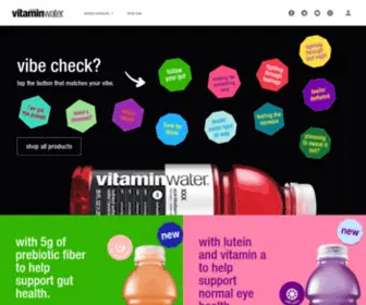 Vitaminwater.com(Stay hydrated with electrolyte enhanced water) Screenshot
