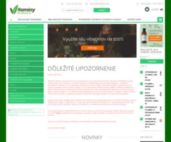 Vitaminyprezdravie.sk(Vitaminyprezdravie) Screenshot