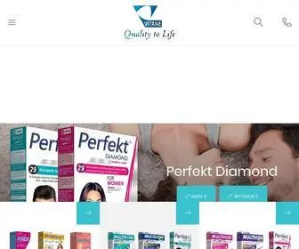 Vitanepharma.com(About Vitane Contract Packaging) Screenshot