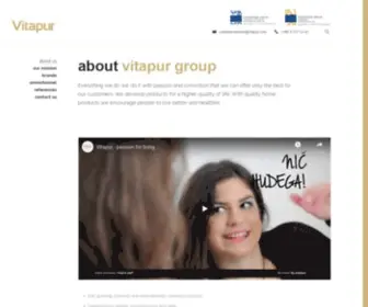 Vitapur.com(About Us) Screenshot