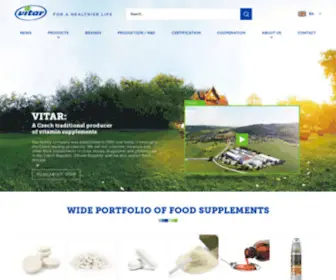 Vitar.co.uk(VITAR, s.r.o.: Vitaminy, minerální látky, doplňky stravy) Screenshot