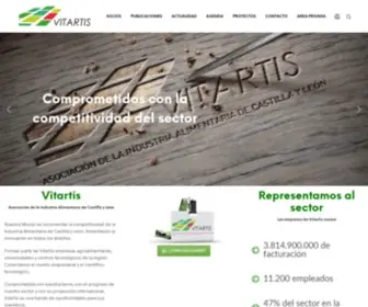 Vitartis.es(Agrupación Empresarial Innovadora de Biotecnología Agroalimentaria de Castilla y León) Screenshot