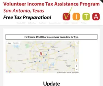 Vitasa.org(VITA San Antonio) Screenshot