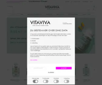 Vitaviva.dk(Vitaviva online vitaminer og kosttilskud) Screenshot