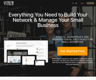 Vitaza.com(Driving small business progress and community connection) Screenshot