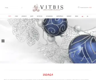 Vitbis.com(Bombki choinkowe szklane ręcznie malowane) Screenshot