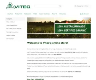 Vitec.com.au(Vitec Organics) Screenshot