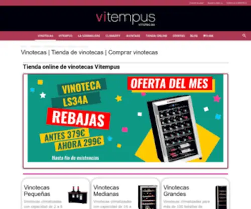 Vitempus.com(Vitempus Vinotecas) Screenshot