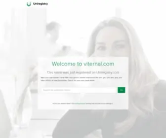 Viternal.com(Was just registered at) Screenshot