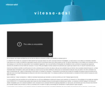 Vitesse-ADSL.fr(Vitesse ADSL) Screenshot
