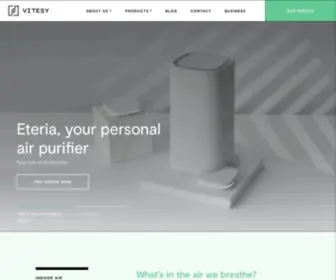 Vitesy.com(Smart and sustainable air purifiers) Screenshot