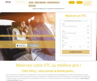 Viticy.com(Viticy vous propose ses services de transport en VTC dans toute la France) Screenshot