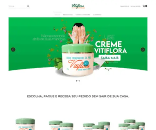 Vitiflora.com.br(Creme para renovação e auxílio pigmentação da pele) Screenshot