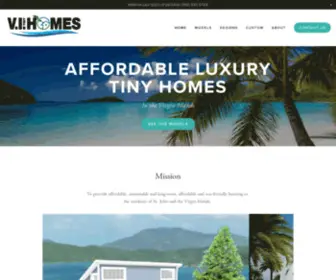 Vitinyhomes.com(VI Tiny Homes) Screenshot