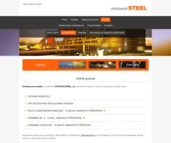 Vitkovicesteel.jobs.cz(Volné pozice) Screenshot