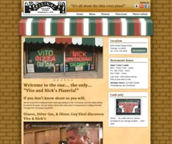 Vitoandnicks.com(Vito & Nick's Pizzeria Chicago) Screenshot