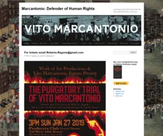 Vitomarcantonio.com(Defender of Human Rights) Screenshot