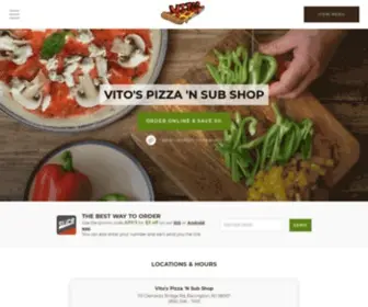 Vitospizzansub.com(Get 5% off your pizza delivery order) Screenshot