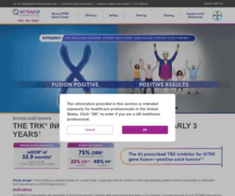 Vitrakvi.com(VITRAKVI® (larotrectinib)) Screenshot