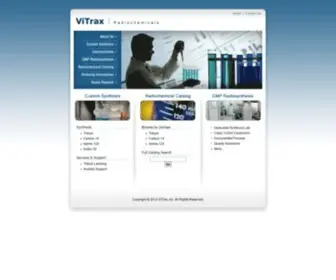 Vitrax.com(Radiochemicals) Screenshot