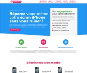 Vitrecran.fr(Achetez votre écran iPhone pas cher sur . Ecrans pour iPhone à prix discount) Screenshot