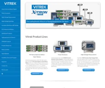 Vitrek.com(Electrical Safety Compliance Testing Equipment) Screenshot