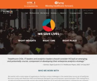 Vitreoshealth.com(Population Health Management Solutions) Screenshot