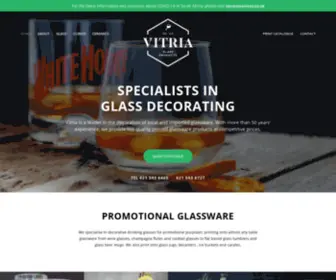 Vitria.co.za(Vitria Glass Products (PTY) LTD) Screenshot
