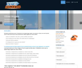 Vitrierangers49.fr(Un site utilisant WordPress) Screenshot