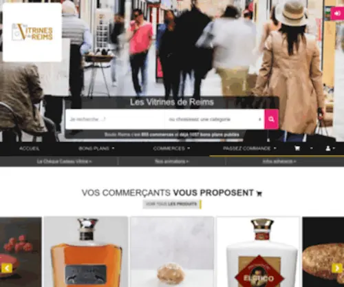 Vitrinesdereims.com(Les Vitrines de Reims) Screenshot