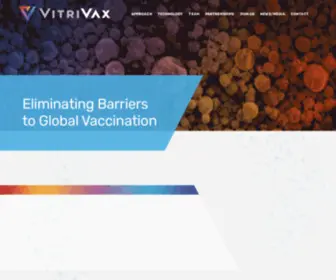 Vitrivaxbio.com(Eliminating barriers to global vaccination) Screenshot