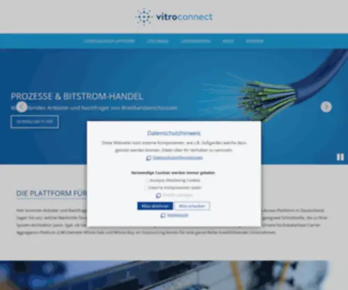 Vitroconnect.de(Startseite) Screenshot