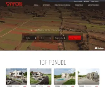 Vitus.hr(Agencija za nekretnine i projektiranje na otoku Krku) Screenshot