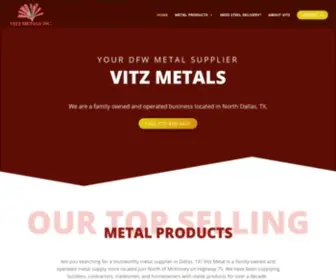 Vitzmetals.com(Steel Supplier & Metal Supply Company) Screenshot