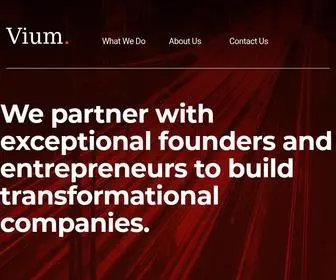 Viumvg.com(Vium Venture Group) Screenshot