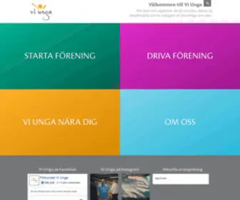 Viunga.se(Förbundet Vi Unga) Screenshot